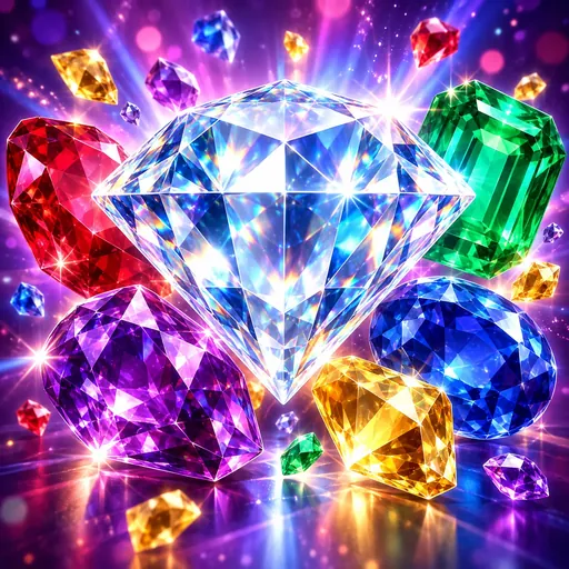 Dazzle Me pokie cover art showing a bright gem-themed reel by NetEnt