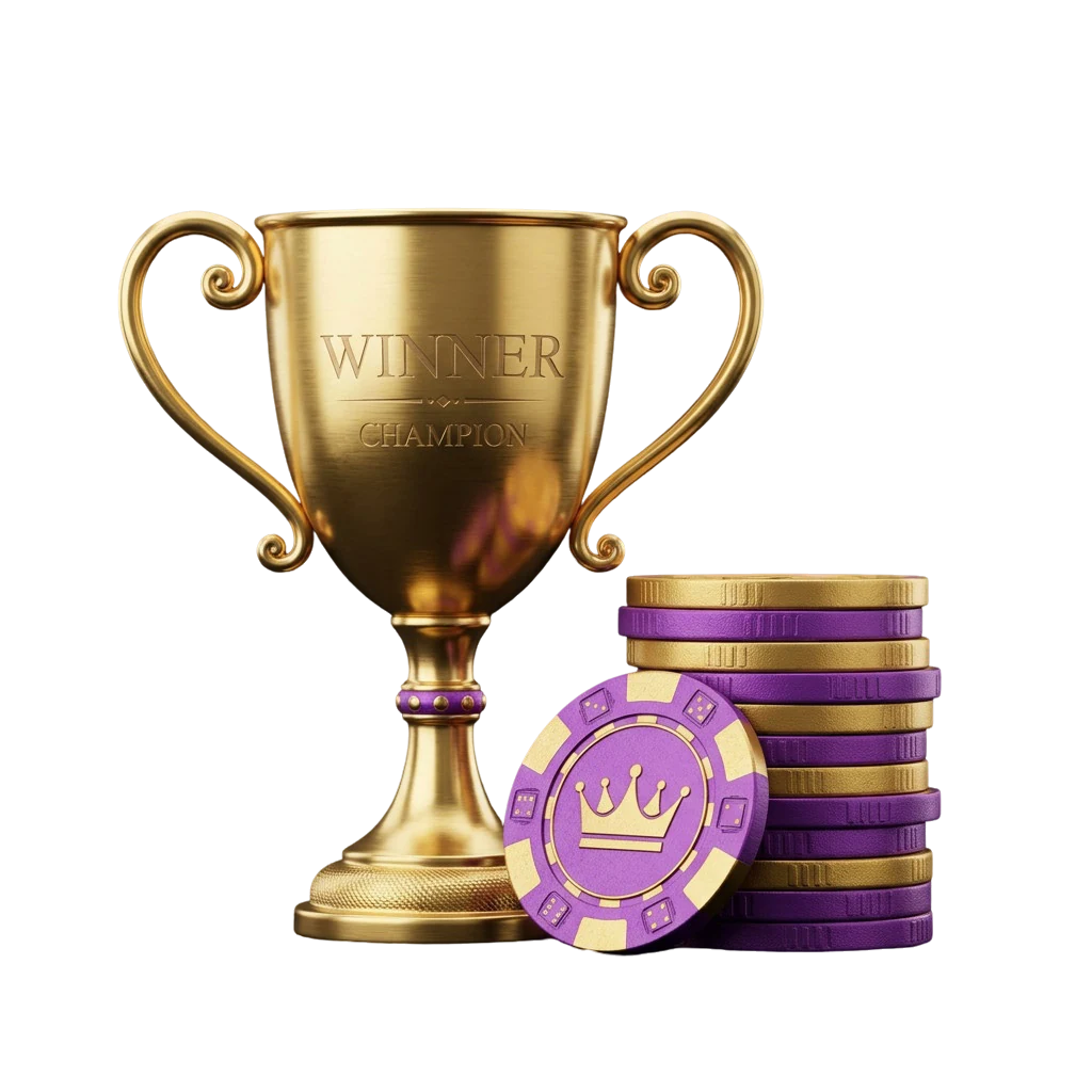 Trophy cup representing Here2Win Casino's payment and verification checks